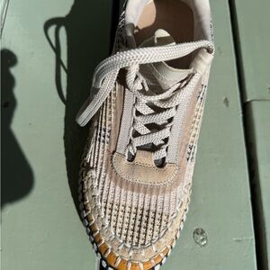 Chloe’ Nama platform sneaker- biscotti beige size 38-excellent condition